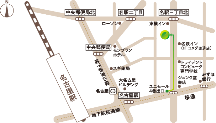 名駅総合法律事務所 地図